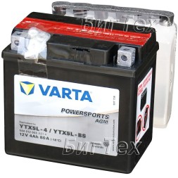 Мото аккумулятор VARTA Powersports AGM YTX5L-BS 4 Ач