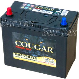 Аккумулятор автомобильный Cougar 65B24R 50 Ач (тонкие клеммы)