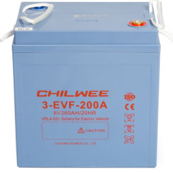 Аккумулятор тяговый CHILWEE 3-EVF-200A 260 Ah гелевый (6 Вольт)