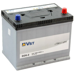 Аккумулятор автомобильный VST Стандарт D26-2, 70 Ач 620A
