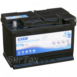 Аккумулятор гелевый EXIDE MARINE AGM EP600 70Ач, 760A, 600Wh  о/п