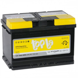 Аккумулятор автомобильный Topla EFB Stop Go L3, 70 Ач