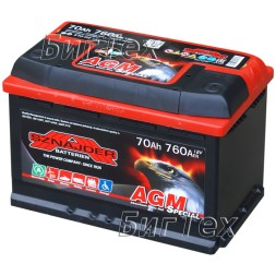 Аккумулятор автомобильный Sznajder AGM 70Ah L3 (57001)