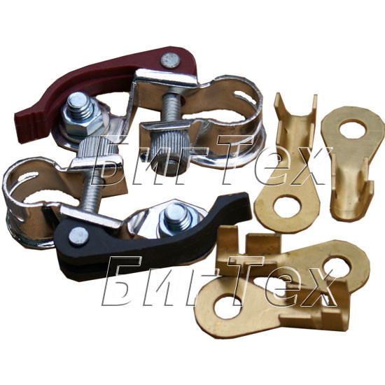 Клеммы для аккумулятора быстросъемные (к-т 2 шт) (8767)