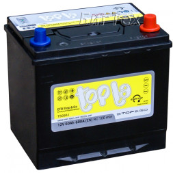 Аккумулятор автомобильный Topla EFB Stop Go 60 Ач (Asia)