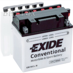 Мото аккумулятор EXIDE EB16CL-B 19 Ач Мото аккумулятор EXIDE EB16CL-B 19 Ач