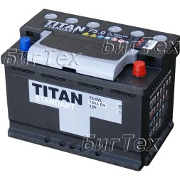Аккумулятор автомобильный TITAN STANDART 75 Ач
