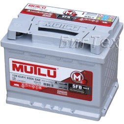 Аккумулятор автомобильный MUTLU SFB M3 L2, 63 Ah