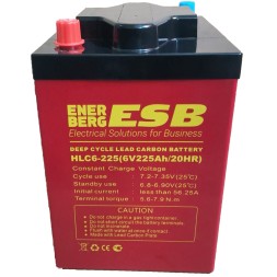 Аккумулятор тяговый ESB HLC6-225 GEL CARBON 225 Ач (6 Вольт)