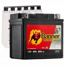 Мото аккумулятор BANNER BIKE Bull YTX5L-BS (50412) 4 Ач 80А