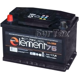 Аккумулятор автомобильный Smart Element 75 Ач (6ст-75)