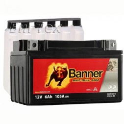 Мото аккумулятор BANNER BIKE Bull AGM YTX7A-BS (50615) 6Ач 105А
