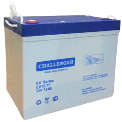 Аккумулятор тяговый Challenger EV12-75, 75 Ач