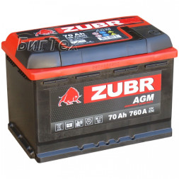 Аккумулятор автомобильный ZUBR AGM ZA700 70 Ач