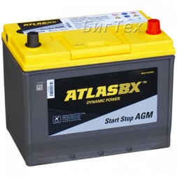 Аккумулятор автомобильный ATLAS AGM SA S65D26L 75 Ач