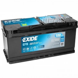 Аккумулятор автомобильный EXIDE EFB Start-Stop EL1000 100 Ач