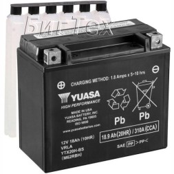 Мото аккумулятор YUASA AGM YTX20H-BS 18.9 Ач