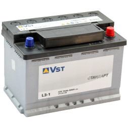 Аккумулятор автомобильный VST Стандарт L3-1 74 Ач 680A