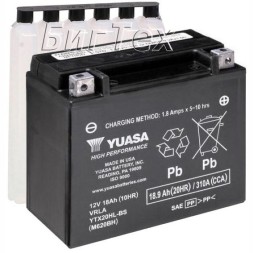 Мото аккумулятор YUASA AGM YTX20HL-BS 18.9 Ач
