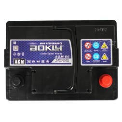 Аккумулятор автомобильный AOKLY AGM 60Ah 640A о.п.