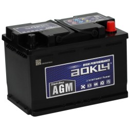 Аккумулятор автомобильный AOKLY AGM 70Ah 700A о.п.