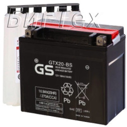 Мото аккумулятор GS GTX20-BS 18.9 Ач