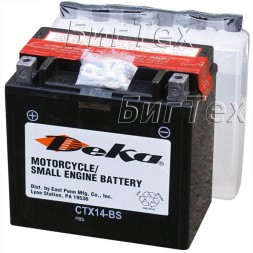 Мото аккумулятор Deka CTX14-BS, 12Ач