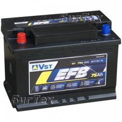 Аккумулятор автомобильный Vst EFB 75 Aч 710А (575 510 071)