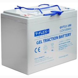 Аккумулятор тяговый T-Flex GEL GVT12-100, 100Ah