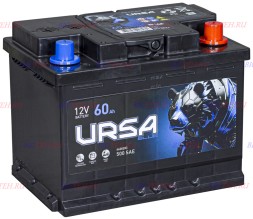 Аккумулятор автомобильный URSA Blue 60Ач 500А UU600 о.п.