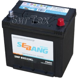 Аккумулятор автомобильный SEBANG 85D23KL 70 Ач
