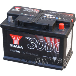 Аккумулятор автомобильный YUASA YBX3096 SMF 75 Ач