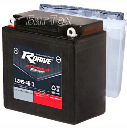 Мото аккумулятор RDrive Silver 12N9-4B-1 AGM 9.45 Ач