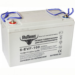 Аккумулятор тяговый RuTrike 6-EVF-100, 115 Ah гелевый