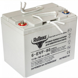 Аккумулятор тяговый RuTrike 6-EVF-80, 90 Ah гелевый