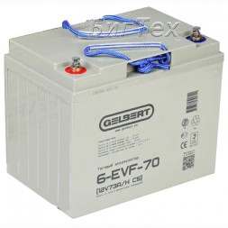 Аккумулятор гелевый GELBERT 6-EVF-70, 78Ah гелевый