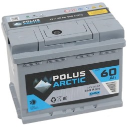 Аккумулятор автомобильный POLUS ARCTIC 60Ah 560A о.п.