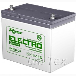 Аккумулятор тяговый RDrive Electro EMTG12-70, 70 Ач гелевый
