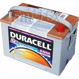 Аккумулятор автомобильный Duracell AGM34R, 75Ah