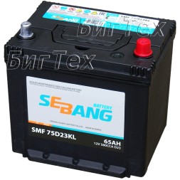 Аккумулятор автомобильный SEBANG 75D23KL 65 Ач