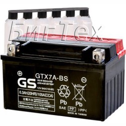 Мото аккумулятор GS GTX7A-BS 6.3 Ач