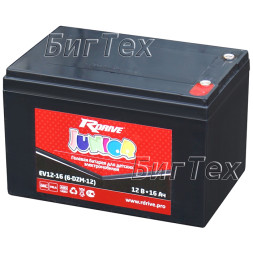 Аккумулятор тяговый RDrive Junior EV12-16, 16 Ач (6-DZM-12)