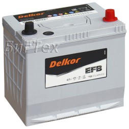 Аккумулятор автомобильный Delkor Start-Stop EFB Q85 95D23L 70 Ач