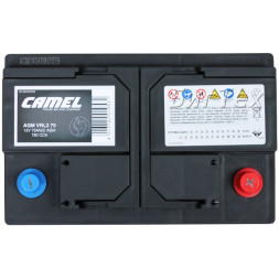Аккумулятор автомобильный CAMEL AGM VRL3 70Ah