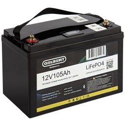 Аккумулятор литиевый тяговый GELBERT LiFePO4 105Ah 12V  