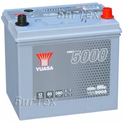 Аккумулятор автомобильный YUASA YBX5005 ASIA 65Ач