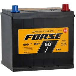 Аккумулятор автомобильный FORSE JIS 60Ah 550А обр.пол.