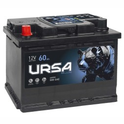 Аккумулятор автомобильный URSA Blue 60Ач 500А UU601 пр. пол. Аккумулятор автомобильный URSA Blue 60Ач 500А UU601 пр. пол.