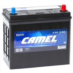 Аккумулятор автомобильный CAMEL 65B24L 52 Ач 480A Аккумулятор автомобильный CAMEL 65B24L 52 Ач 480A