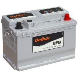 Аккумулятор автомобильный Delkor Start-Stop EFB LN3 70 Ач